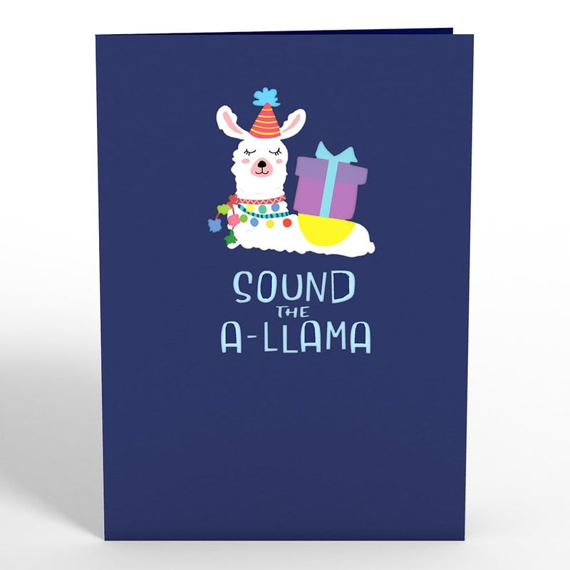 Lovepop Birthday Pop-Up Card for Her, Him, Men, Women - 3D Animal Greeting Cards - Sound The A-Llama - 5" x 7" - Blank Notecard & Envelope Included - Image 3
